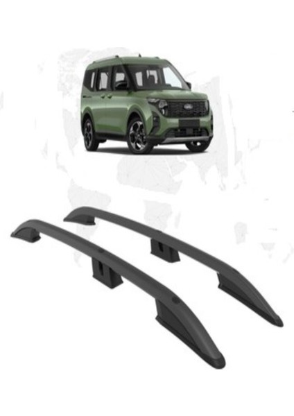 Roal Tunıng 2024 ve Üzeri Uyumlu Ford Courier Tavan Çıtası Siyah