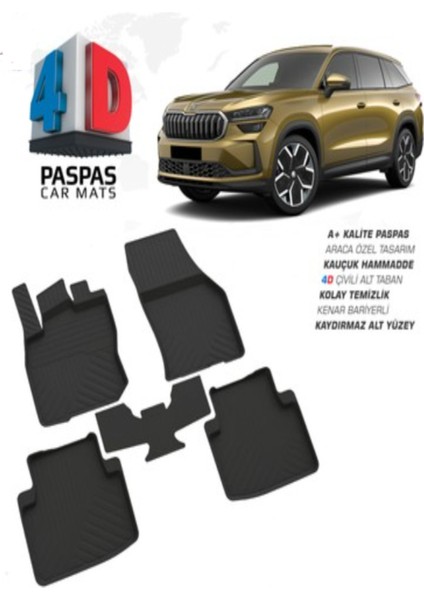 Roal Tunıng 2024 ve Üzeri Skoda Kodiaq 2 Suv Paspas 4d Uyumlu