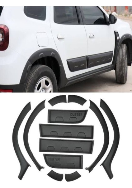 Roal Tunıng Dacia Duster 2018+ 12 Parça Dodik ve Kapı Kaplama Seti – Abs Tuning Aksesuar (Roal Tuning)