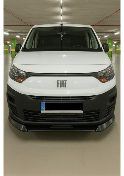 Roal Tunıng Fiat Doblo 2019+ Ön Tampon Lip – Piano Black Abs Tuning Aksesuar (Roal Tuning)