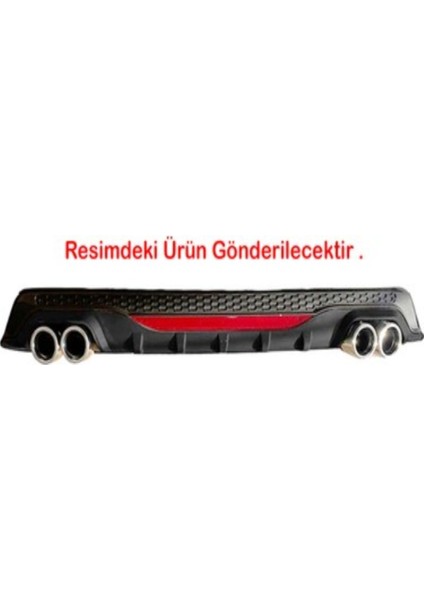 Roal Tunıng Üniversal Reflektörlü Amg Tip Arka Tampon Difüzör Yuvarlak Egzoz fiyatları