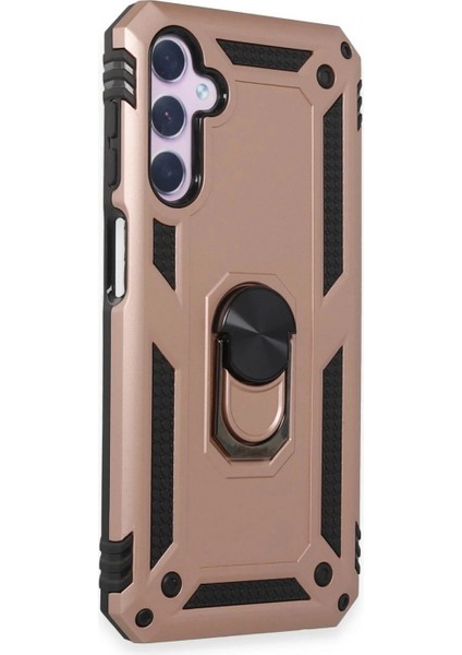 Ieg Samsung Galaxy A14 4g Kılıf Sofya Yüzüklü Silikon Kapak - Rose