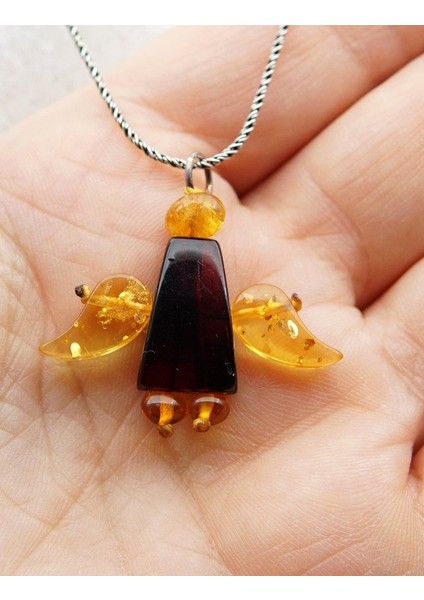 Kehribar Melek Kolye SK000151