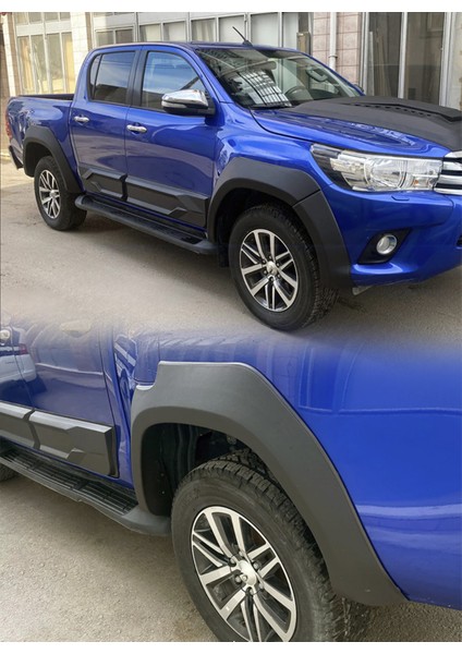 Roal Tunıng Toyota Hilux 2015-2020 6 Parça Dodik Seti – Abs Çamurluk Kaplama Tuning Aksesuar (Roal Tuning)
