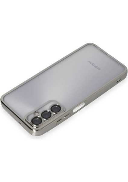 Samsung Galaxy A05S Kılıf Razer Lensli Silikon - Gümüş modelleri