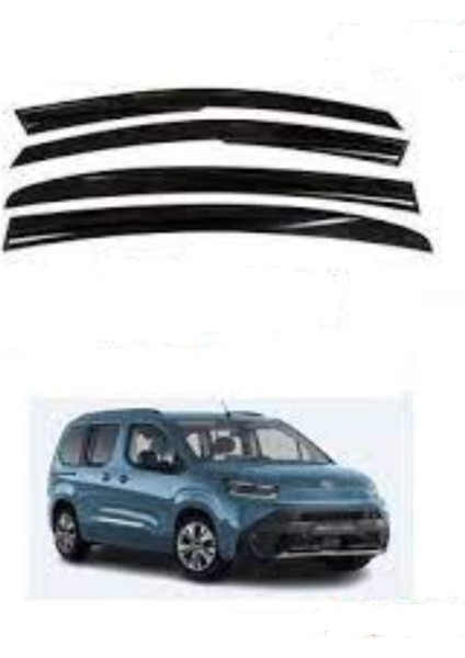 Roal Tunıng Toyota Proace City Cam Rüzgarlığı 4 Parça 2021 ve Üzereri