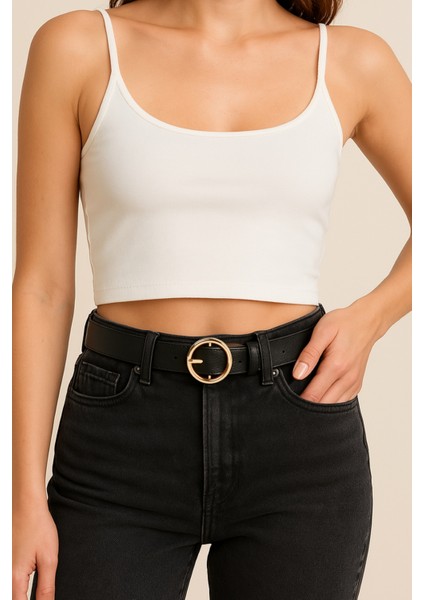 Kadın Gold Tokalı Pantolon, Gömlek, Ceket, Elbise, Kazak Kemeri