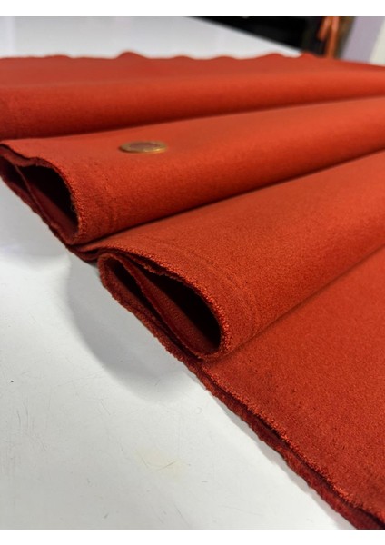Kiremit Kırmızı Tüğlenmez Ithal Kaşe Kumaş Metrelik En 150 cm Kaban Ceket Mont Giyim Kumaşı fiyatları