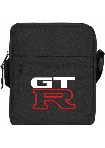 Nissan Gtr Logo Omuz Çantası Fermuarlı Siyah Renk