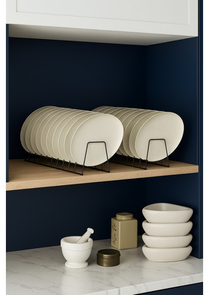 Yeni Model Siyah Tezgah Üstü Tabaklık | Tencere Kapak Düzenleyicisi | 10 Bölmeli ( 1 Adet ) fiyatları