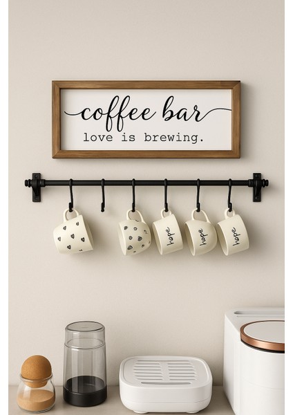 6 Kancalı Dekoratif Plastik Retro Mutfak Havlu Askısı, Fincan , Kupa Askısı | 35 cm | Montajlı Ürün fırsatları