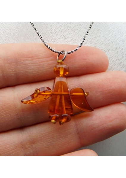 Kehribar Melek Kolye SK000149