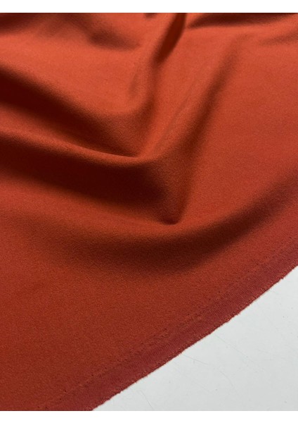 Kiremit Kırmızı Tüğlenmez Ithal Kaşe Kumaş Metrelik En 150 cm Kaban Ceket Mont Giyim Kumaşı