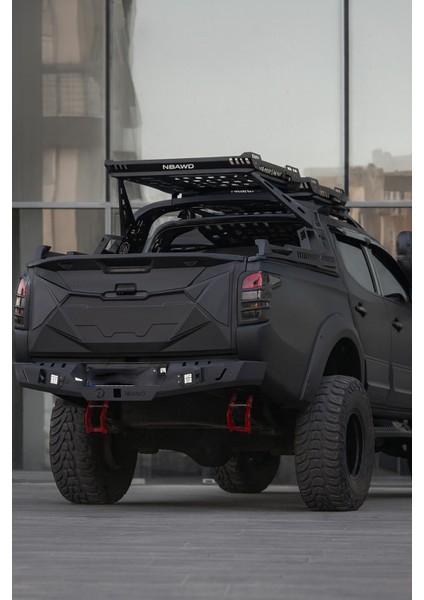 Roal Tunıng Mitsubishi L200 2015+ Bagaj Kapak Kaplama – Abs Kabartma Tuning Aksesuar (Roal Tuning)