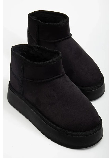 K.966 Kürklü Bot G. Siyah - 40