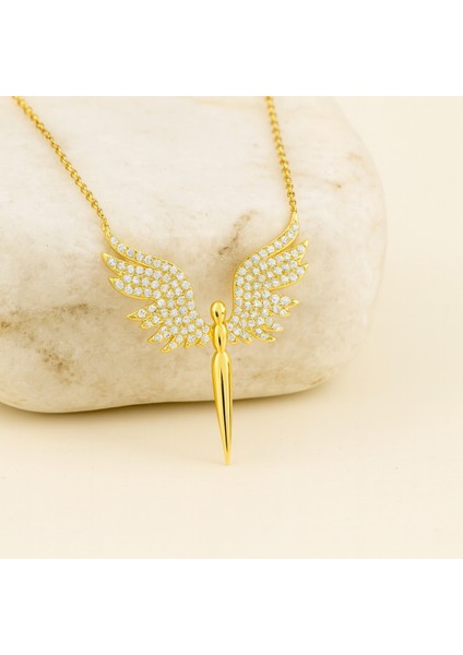 14 Ayar Altın Melek Kolye – Zarif Peri ve Anlamlı Tasarım modelleri
