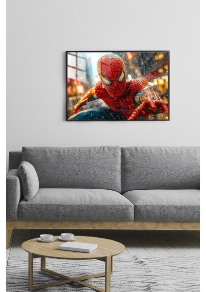 Süper Kahraman Çerçeveli Metal Poster Tablo