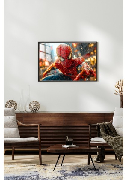 Süper Kahraman Çerçeveli Metal Poster Tablo fiyatları