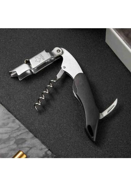 Tirbuşon Siyah Saplı Paslanmaz Çelik fiyatları