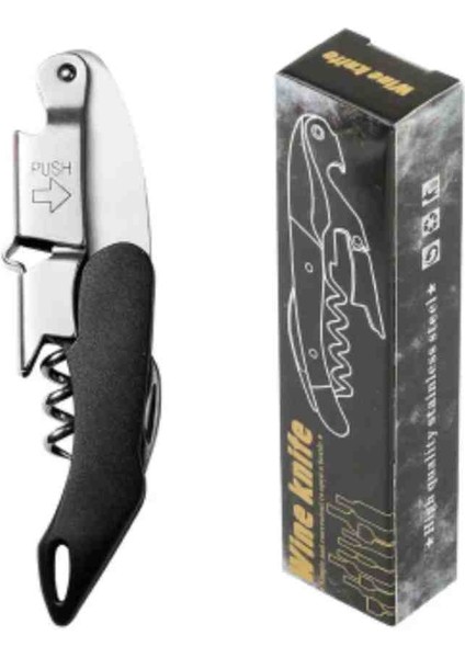 Tirbuşon Siyah Saplı Paslanmaz Çelik fırsatları