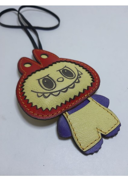 Labubu Gerçek Deri Çanta Süsü modelleri