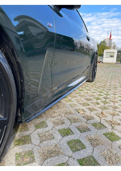 Roal Tunıng Bmw 4 Serisi G22 Coupe 2022+ Marşpiyel Eki – Piano Black Abs Tuning Aksesuar (Roal Tuning)