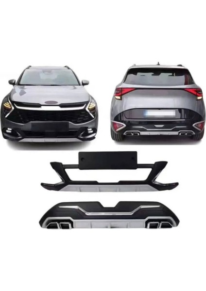 Roal Tunıng 2022+ Üzeri Uyumlu Kia Sportage Ön Arka Tampon Difizör Koruma Seti fiyatları