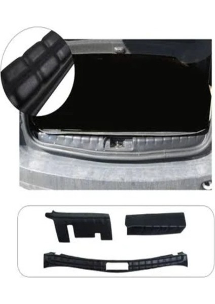 Roal Tunıng Dacia Duster Bagaj Koruma Eşiği 3 Parça 2010-17