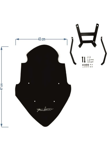 Bajaj Pulsar NS200 Ön Siperlik Camı Füme