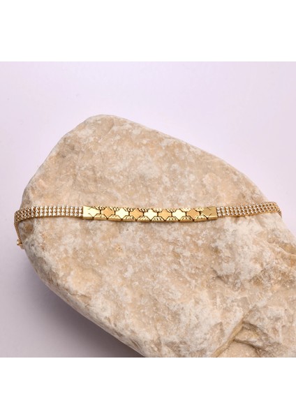 14 Ayar Altın Zincir Bileklik – Zarif ve Işıltılı Kadın Takıları