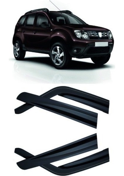 Roal Tunıng Dacia Duster Cam Rüzgarlığı 4 Parça 2010-2017 Uyumludur