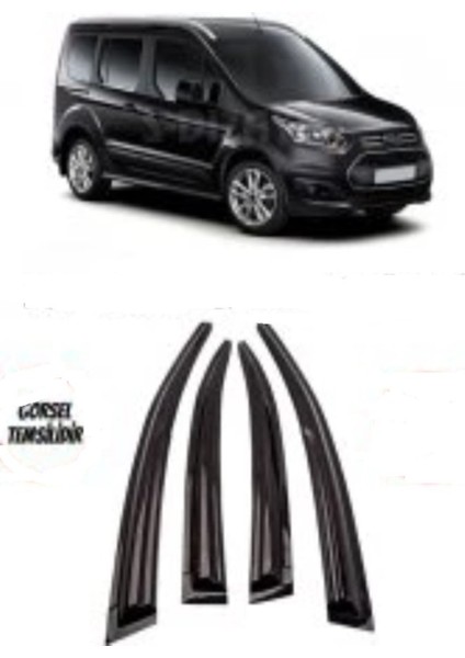 Roal Tunıng Ford Connect Cam Rüzgarlığı 4 Parça 2021 ve Üzeri Uyumlu