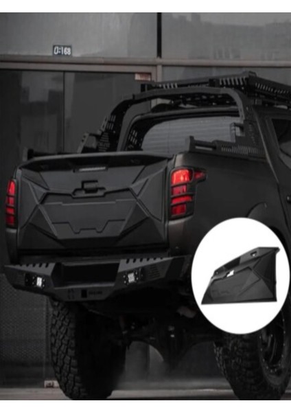 Roal Tunıng 2015+ Üzeri Uyumlu Mitsubishi L200 Arka Bagaj Kaplama Kabartma