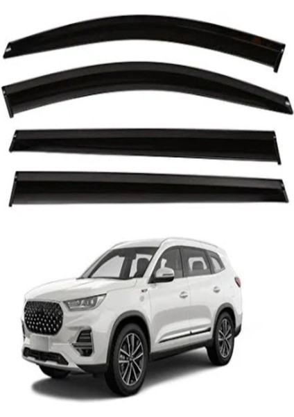 Roal Tunıng 2023+CHERY Tiggo 8 Cam Rüzgarlığı(Piano Black)