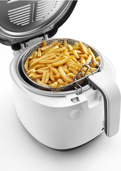 De’longhi Klasik 1 kg Fritöz – 1800W Güç , 1 kg Kapasite - 150–190°C, 2l Yağ Kapasitesi, Koku Filtresi, Kolay Temizlik indirimleri