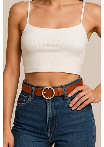 Kadın Gold Tokalı Pantolon, Gömlek, Ceket, Elbise, Kazak Kemeri