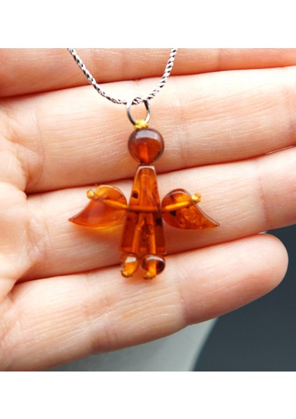 Kehribar Melek Kolye SK000150