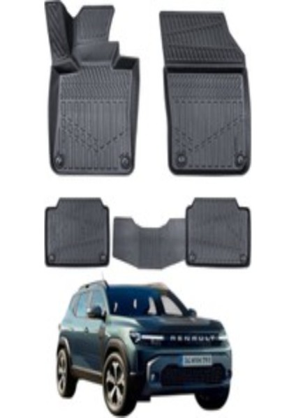 Roal Tunıng Yeni̇ Renault Duster Mi̇ld 4x4 Hybri̇d Paspas 5d Uyumlu