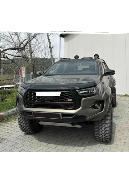 Roal Tunıng Toyota Hilux Kaput Koruma RÜZGARLIĞI.2020 ve Üzeri Uyumlu