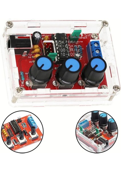XR2206 Sinyal Jeneratörü Yüksek Hassasiyetli Sinüs Üçgen Kare Dalga