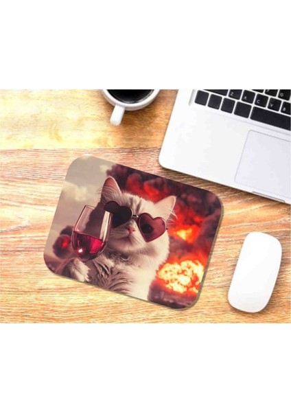 Cool Kedi Baskılı Mouse Pad
