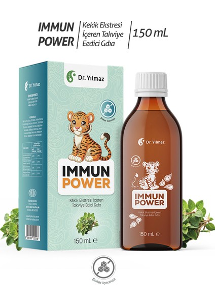 Immunpower Bitkisel Şurup + Gıda + Kekik Ekstresi