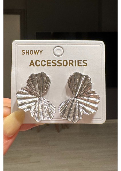 Kadın Gold Plaka Küpe