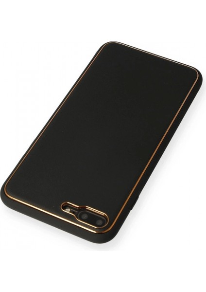 Ieg iPhone 7 Plus Kılıf Coco Deri Silikon Kapak - Siyah modelleri