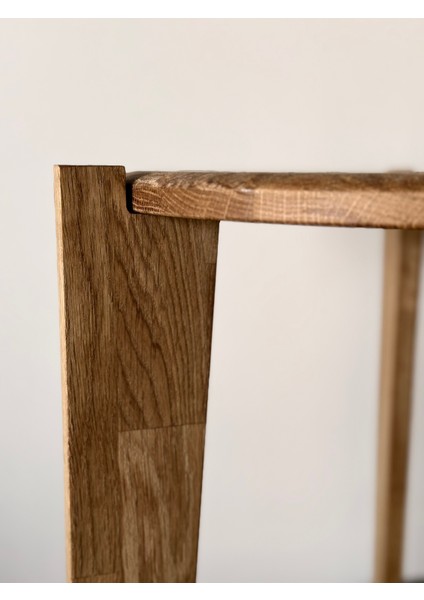 Masif Meşe İskandinav İkili Zigon Sehpa - Üst Üste Geçebilir - Portatif - Sökülüp-Takılabilen Ayak 38x38x42cm