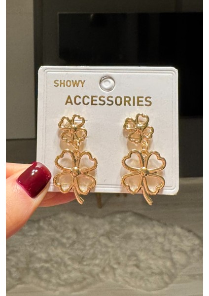 Kadın Sallantılı Yonca Küpe