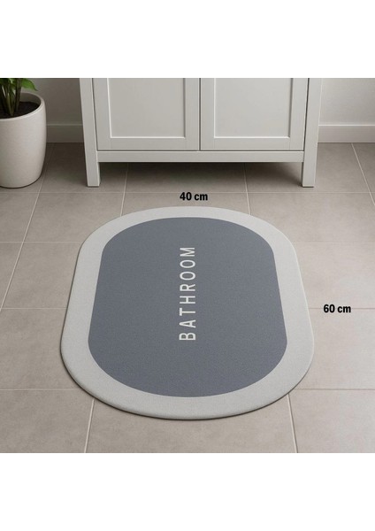 Sihirli Süper Su Emici Kaymaz Tabanlı Oval Paspas 40*60 cm fırsatları