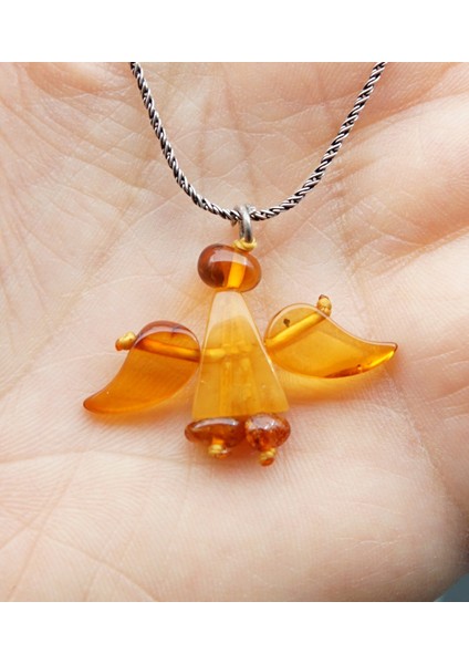 Kehribar Melek Kolye SK000154 fiyatları