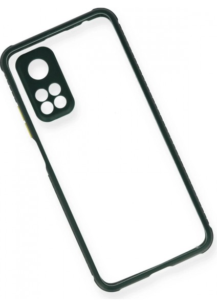 Xiaomi Mi 10T Pro Kılıf Miami Şeffaf Silikon - Koyu Yeşil modelleri