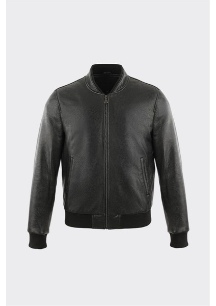 Siyah Deri Erkek Ceket